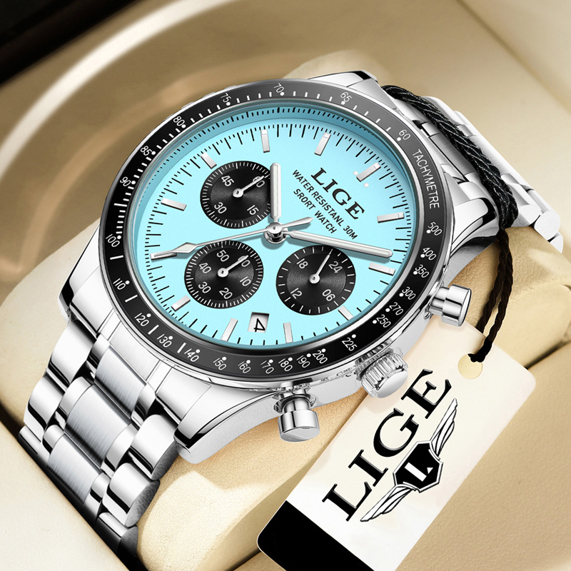 Luxury Bags Brands List - Montre pour homme LIGE, marque haut