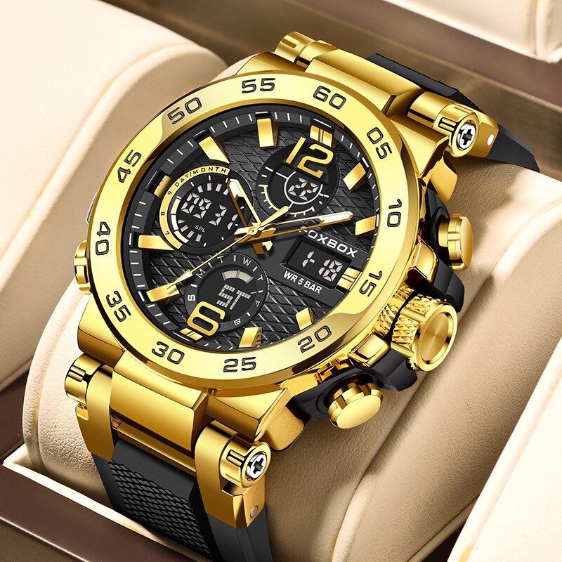 Luxury Bags Brands List - FOXBOX-Montre de plongée étanche pour homme,
