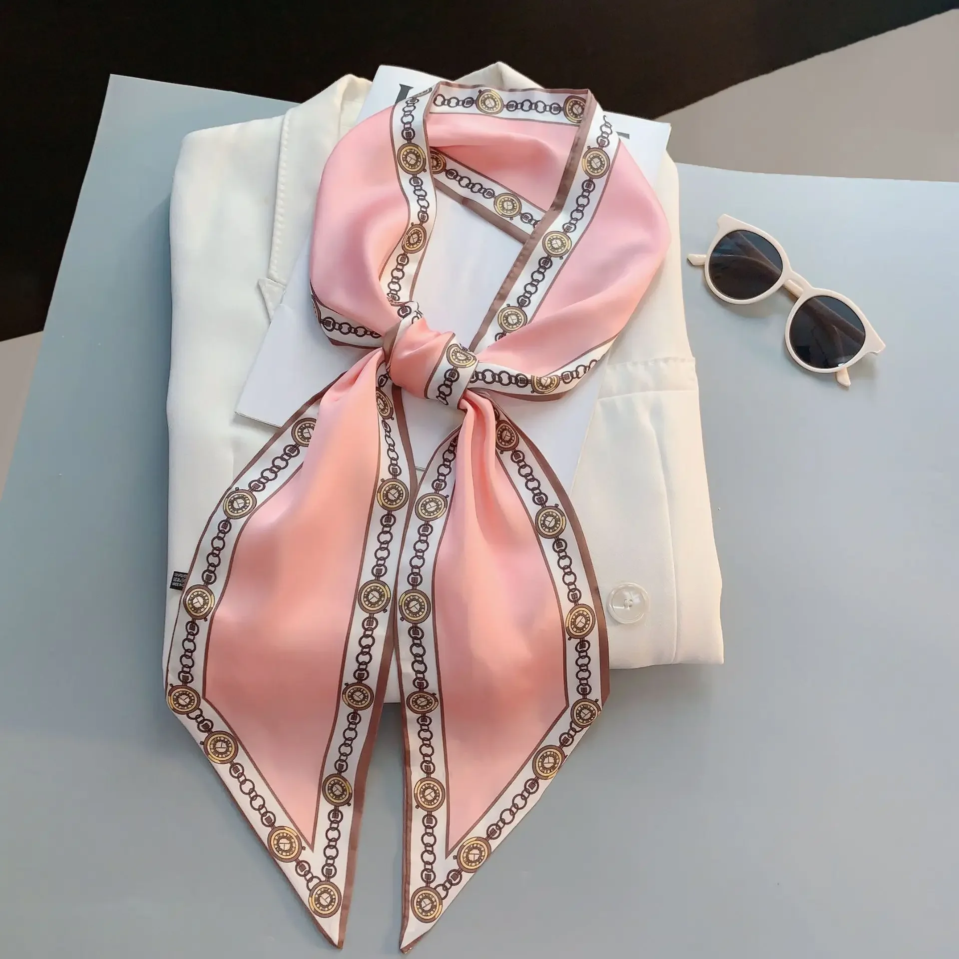 Écharpe fine imprimée à carrea - Luxury Bags Brands For Women avis et prix