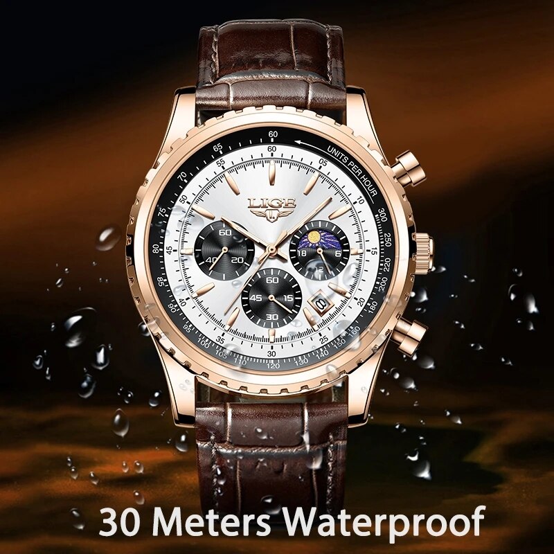 LIGE-Montre-bracelet à quartz  - Luxury Bags Brands List avis et prix