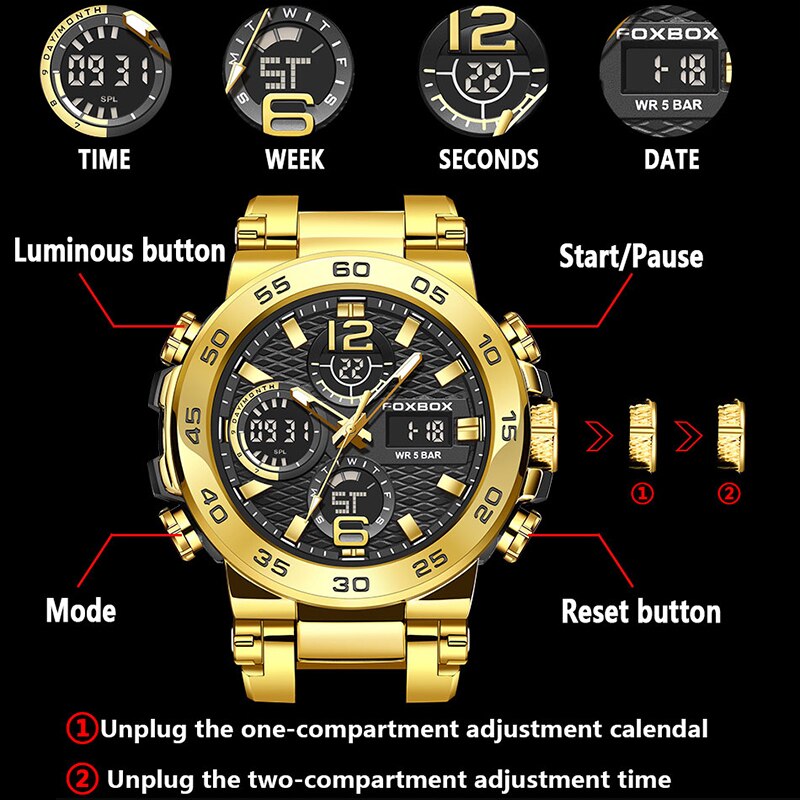 FOXBOX-Montre de plongée étanc - Luxury Bags Brands List avis et prix